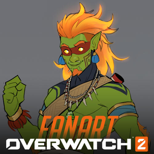 Curupira Lúcio - OW2 Fanart